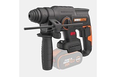 Аккумуляторный бесщеточный перфоратор Worx 20В, 4Ач x1, ЗУ 2А, кейс WX381