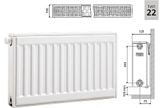 Стальной панельный радиатор Prado UNIVERSAL 22x300x2200 U223002200