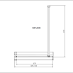 Душевая перегородка Vincea Walk-In VSW-4HR900CL 90x200 хром, прозрачное