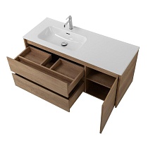 Мебель для ванной BelBagno Kraft 120 см, 2 ящика, 1 дверца, левая Rovere Tabacco