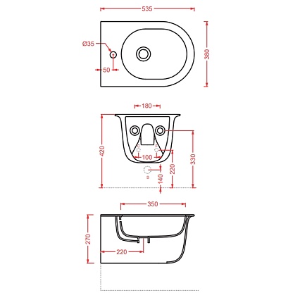 Подвесное биде Artceram Chic CHB001 05 00 белый матовый