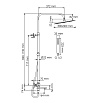 Душевая стойка WasserKRAFT A299.162.218.BM Thermo с термостатом, черный