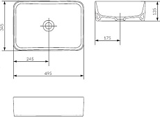 Раковина Style Line Crea 50 см СС-00002355