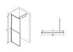 Душевая перегородка Abber Immer Offen 120x200, черный AG60120B