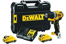 Компактная дрель-шуруповерт DeWalt 12 В XR DCD701D2-QW