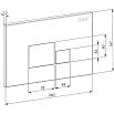 Комплект D&K Matrix DS1391606 унитаз DT1396016, инсталляция DI8055119, кнопка DB1519001 хром