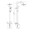 Душевая стойка Timo Saona SX-2380/18 черное золото