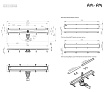 Душевой лоток Am.Pm MasterFlow W01SC-U11-090-04BM 90 см, комб.затвор, решетка под плитку, черный матовый