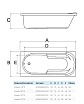 Акриловая ванна AlbaSpa Arabella 170x75 белый ВПР0110000100