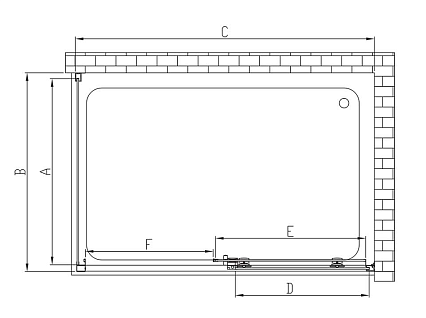 Душевой уголок Vincea Soft VSR-3SO9011CL 110x90 хром, прозрачное