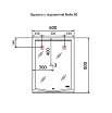 Зеркало Jorno Bella Bel.02.60/W 60 см, с подсветкой