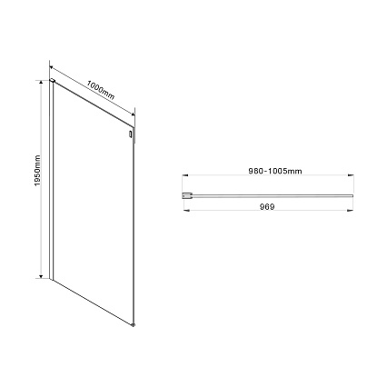 Душевой уголок Vincea Como 120x100 VSR-1C1012CLB черный, прозрачный