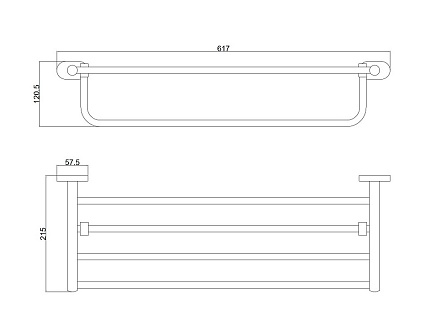 Полка Belz B90124 черный