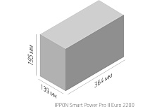 Источник бесперебойного питания Smart Power Pro II Euro Ippon 2200 1200Вт 2200ВА черный 1029746