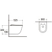 Подвесной унитаз SET Aquatek Классик-010 4в1 с микролифтом, кнопка хром