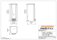 Диспенсер для мыла Mediclinics DJ0040B черный