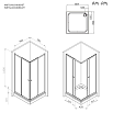 Душевой уголок Am.Pm Sunny W87G-403-8080-MT 80x80 прозрачный, хром матовый