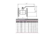 Шаровой кран Ci 11с67п DN 15 PN 40 (фланцевый) ТТ000013369