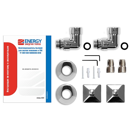 Полотенцесушитель водяной Energy Quadro EWTR0QUAD1005 50x100 хром