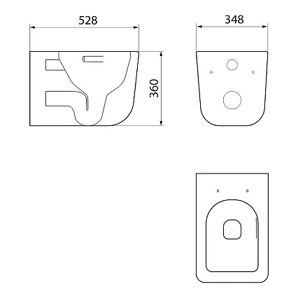 Комплект Point PN48028G унитаз Меркурий PN41831GM + инсталляция Элемент PN45120 + кнопка Афина PN44041G золото