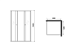 Душевой уголок Niagara Eco NG-1009-14QBLACK 90x90 стекло с рисунком мозаика, черный