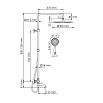 Душевая стойка WasserKRAFT A188.263.207.PG Thermo с термостатом, глянцевое золото