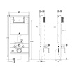 Комплект Point PN48065C унитаз Виктория PN41061 + инсталляция Элемент PN45120 + кнопка Виктория PN44061C хром