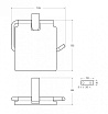 Держатель туалетной бумаги Cezares SLIDER-PH-01 хром