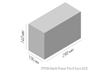 Источник бесперебойного питания Ippon Back Power Pro II Euro 650 360Вт 650ВА черный 1005511