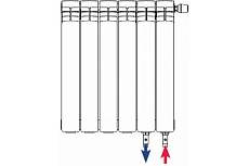 Биметаллический радиатор Rifar Base Ventil BVR 500 - 06