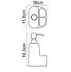 Дозатор жидкого мыла WasserKRAFT K-8499 с емкостью для губки