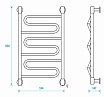 Полотенцесушитель электрический Energy Bravo2 EETRBRAVO2855 50x85 хром