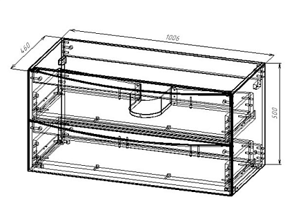 Мебель для ванной Vincea Mia 100 см R.Wood