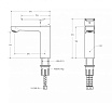 Смеситель для раковины Cezares STYLUS-LS-NOP черный матовый