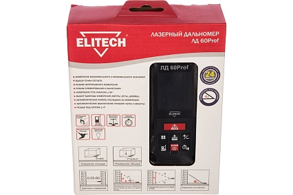 Дальномер Elitech ЛД 60Prof 188612