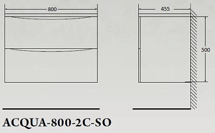 Мебель для ванной BelBagno Acqua 80 см Pino Scania