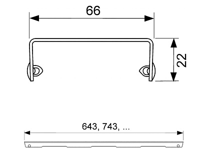 Решетка TECEdrainline quadratum 601550 150 см сталь, полированная