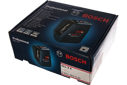 Линейный лазерный нивелир Bosch GLL 3-X 0.601.063.CJ0