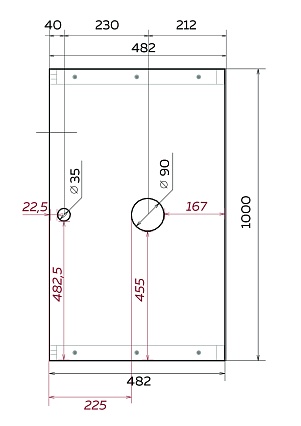 Столешница с раковиной 1MarKa Grunge Loft 100 см светло-серый МА01 Nat