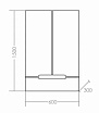 Шкаф навесной Санта Лондон 60x90 белый