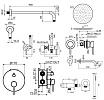 Душевой набор Plumberia IXO KITZXO18GR210 графит матовый