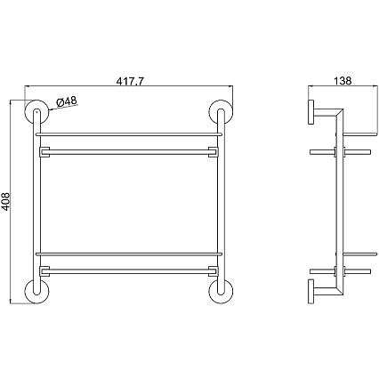 Полка Allen Brau Priority 6.31015-MG графит брашированный