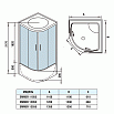 Душевая кабина WeltWasser Emmer 11055-2 110x110 хром, прозрачное 10000004652