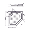 Поддон для душа Vincea VST-3AP 100x100 белый