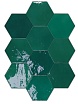 Плитка WOW Zellige Hexa Emerald 10,8x12,4 см, 122086