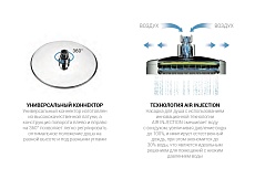 Душевой набор Vincea Desire VSFW-1D1GM вороненая сталь