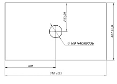 Столешница Allen Brau Reality 80 см dark grey structure, 1.32023.DG-S