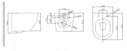 Подвесной унитаз Belbagno Uno BB3105CHR/SC, безободковый с микролифтом, белый