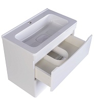 Мебель для ванной Style Line Бергамо мини Люкс Plus 60 см подвесная, белый антискрейч