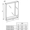 Зеркальный шкаф Roca Gap 60 см, белый глянцевый